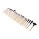 thumbnail image 5 of Juego de 32 brochas de maquillaje de nailon suave para sombras de ojos, rubor y polvos sueltos con bolsa de almacenamiento (color de registro), 5 of 14