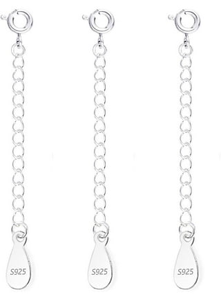 14K Gold Necklace Extenders 925 Sterling Silver Chain Extension Necklace  Bracelet Anklet Extender for Jewelry Making (1 2 3 inch)