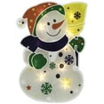 thumbnail image 2 of Northlight Lighted Snowflake Snowman Christmas Window Silhouette - 12.5" - Clear Lights, 2 of 8