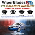 thumbnail image 2 of 2012 Kia Forte Beam Wiper Blades Wipers w/1yr Warranty (Set of 3) w/Rear Wiper (WiperBladesUSA), 2 of 5