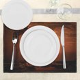 thumbnail image 3 of Ambesonne Vintage Place Mats Set of 4, Antique Style Monument, Standard Size, Orange and White, 3 of 6
