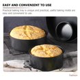 thumbnail image 2 of Amosfun 2-Piece Non-Stick Round Baking Pans Set, Black Stainless Steel Cake Molds for Home Baking and Cooking, 2 of 12