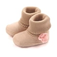 thumbnail image 5 of zhongxinda Autumn Winter Baby Girl Cute Shoes Newborn First Walker Snow Boots Infant Toddler Super Keep Warm Flower Boots 0-12M, 5 of 5