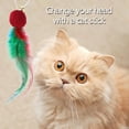 thumbnail image 4 of Yucurem 10Pcs Replacement Cat Toys With Bell Cat Teaser Toy Cat Wand Toy Refills Cat Essentials (A), 4 of 8