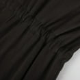 thumbnail image 6 of Fall Dresses for Women Long Sleeve Button Down Soild Color Knee Length Dress Tie Waist Casual Loose Midi Dress, 6 of 7