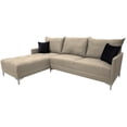 thumbnail image 4 of Sala esquinera EL BAZAR STORE Caslon 260x180 cm Lino nacional Beige Moderna abotonada, 4 of 6