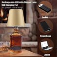thumbnail image 2 of Wireless Bottle Lamp 3 Color Rechargeable Touch Dimming LED Wine Bottle Lights for Indoor Outdoor Restaurants & Bars, 2 of 5