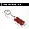 thumbnail image 3 of Uemuo Merry Christmas Pattern Rectangular Metal Keychain - Durable, Stylish, and Personalized Key Ring for Men and Women,Engraved Keychain,Gift Slim Sturdy Keychain, 3 of 7