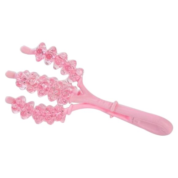 EeaseMX Masajeador de bolas de rodillo cómodo, masaje manual para venas, relajación activa, suministros para el hogar, color rosa