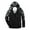 Black, variant on IROINNID Men's Long Sleeve Parka Mid-Length Hooded Jacket Graphic Prints Casual Unisex Three-zone Charging Heating Camouflage Ski Heating Jacket
