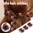 thumbnail image 1 of HomeKingdee 24 Pcs Bow-knot Hollow Small Hair Clips - Coffee Color Plastic Mini Clips for Women Girls Hair Accessories, 1 of 4
