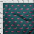 thumbnail image 2 of oneOone Silk Tabby Fabric Heron Block Printed Craft Fabric BTY 42 Inch Wide, 2 of 4