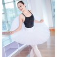 thumbnail image 2 of Plato profesional Tutu Negro Blanco Rojo Traje de baile de ballet para mujeres Tutu Ballet Falda de baile de ballet para adultos con ropa interior-Blanco-S Computadora Computadora Computadora portátil, 2 of 4