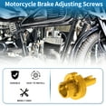 thumbnail image 2 of Unique Bargains Motorcycle Brake Lever Barrel Adjusters Screws M8 Unique Bargains Motorcycle Brake Adjusting Screws Gold Tone 2 Pcs, 2 of 6