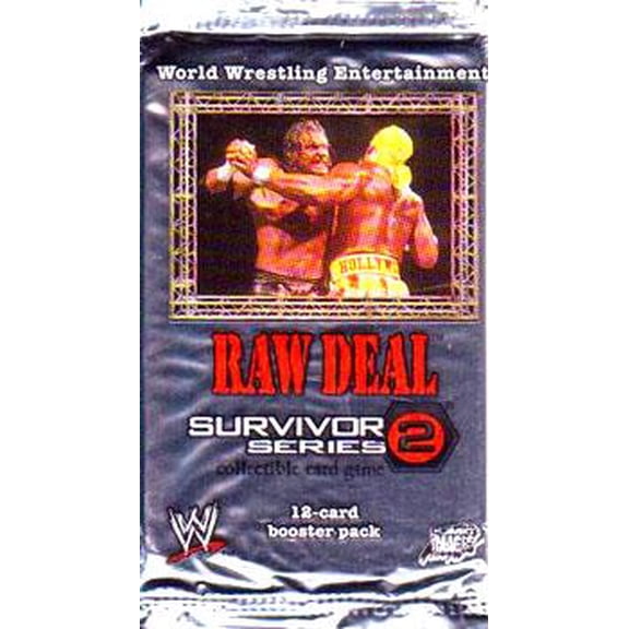 Collectible WWE Wrestling Raw Deal Trading Card Game Survivor Series 2 Booster Pack