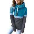 thumbnail image 1 of Sudadera Con Capucha Para Mujer, Capucha De Cuello Alto Con Bloqueo De Color, Sudadera Informal Para Mujer, A Juego Gratis Para La Vida Diaria ANGGREK Otros, 1 of 6