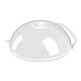 thumbnail image 2 of BPA-Free Microwave Splatter Cover with Handle, Tall Kitchen Dish Guard with Steam Vent, Reusable Food Safe Lid for Plate Bowl, Dishwasher Safe, White, By VINOIC, 2 of 6