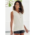 thumbnail image 3 of LASCANA Women's Ruffle Detail Tank Top Ruffles, 3 of 5