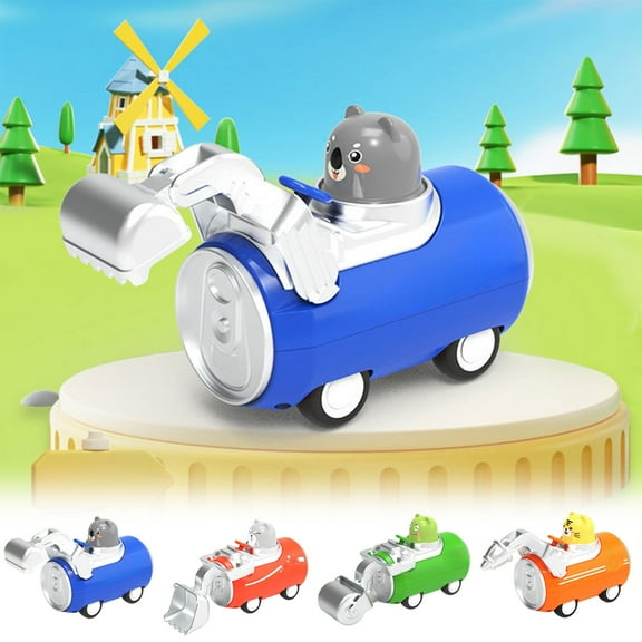 Msgweeeg Car Toy Boys Toys Age 4-6 Gifts for Boys 8-12 Children's Toy Press Engineering Car Pet Beverage Can Small Car Christmas Toys for Girls Gift for 8 Year Old Boy