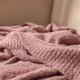 thumbnail image 2 of Stickad Filt för Vuxna, Mjuk och Varm Andningsbar Fluffig Höstfilt för Soffa, Säng, Vändbar Mysig och Luddig Stickad Filt fö, 2 of 4