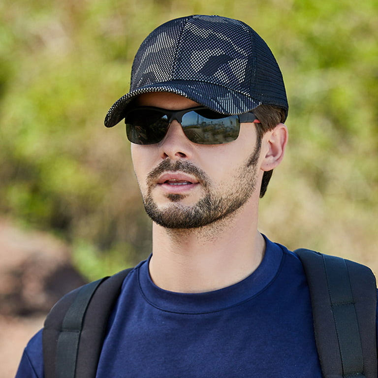 Firlar Men'S Fishing Hat Camouflage Sun Hat Cover Face Summer Outdoor Hat