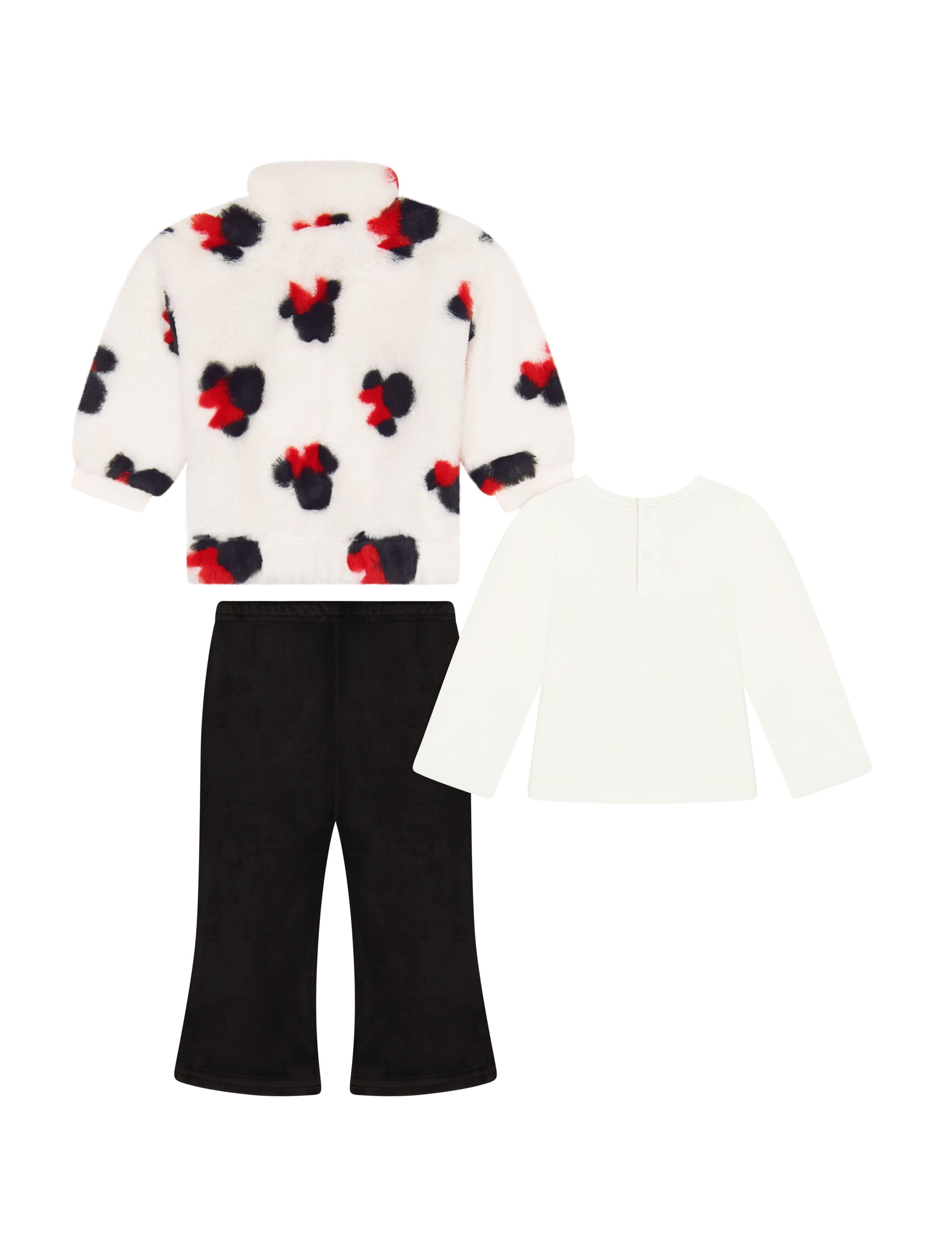 Minnie Mouse Baby Girl 3 Piece Jacket Set, Sizes 0-24 Months