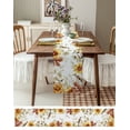 thumbnail image 3 of Table Runner Dresser Scarves 72 Inch Long, Autumn Sunflower Eucalyptus Leaves Vines Linen Dining Table Runners Farm Flower Art Tabletop Scarf for Wedding Holiday Party Kitchen, 3 of 7