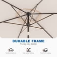 thumbnail image 4 of CHYVARY 10 x 6.5ft Patio Umbrella Outdoor Table Umbrella for Deck, Poolside and Garden, Sand, 4 of 8