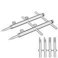 thumbnail image 2 of Réglage Mâchoire Objectif de la Caméra Filtre Spanner Llave de reparación de apertura Kit de herramientas Xjpl245, 2 of 4