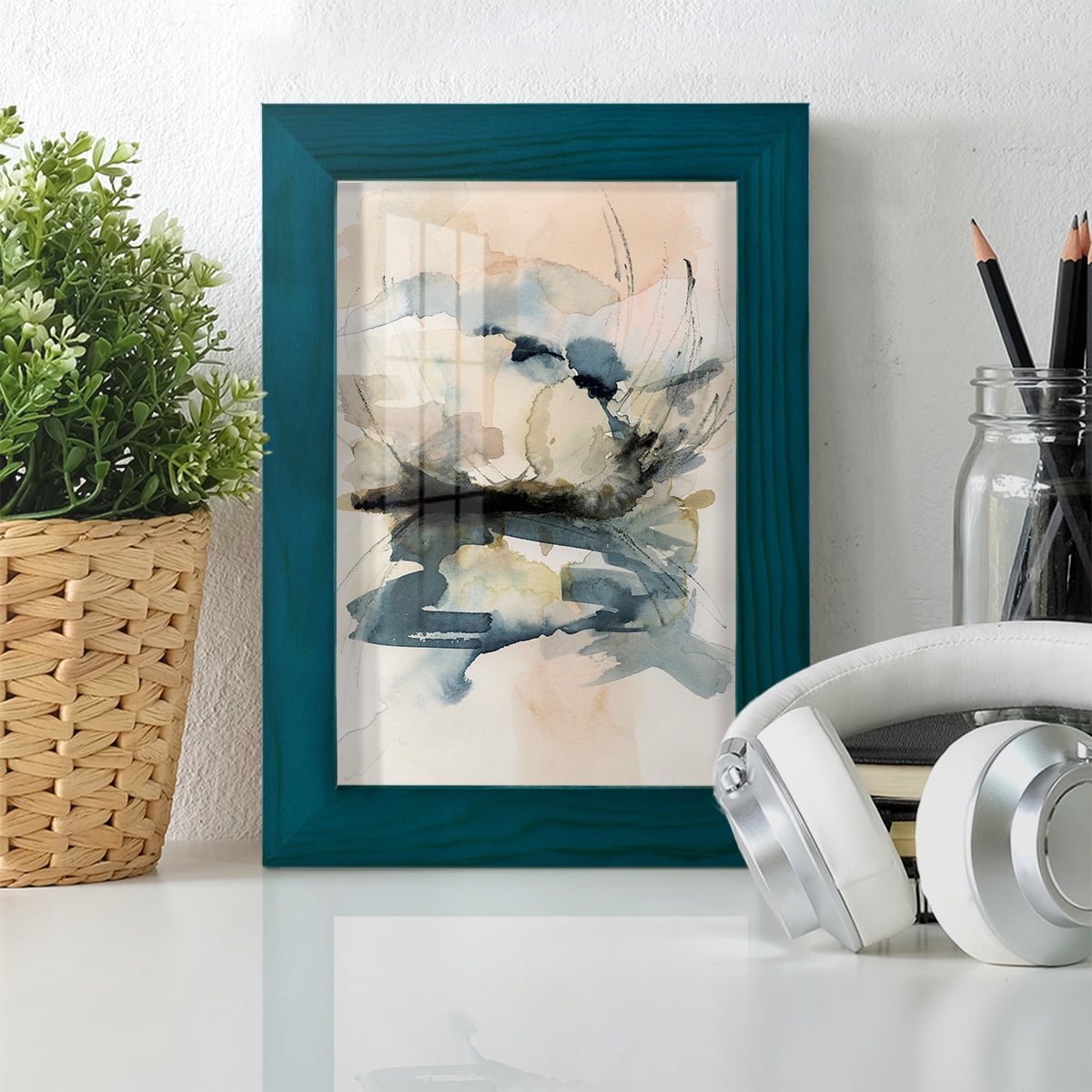 Winter Shoal I - Framed Print w/glass - Ocean Blue