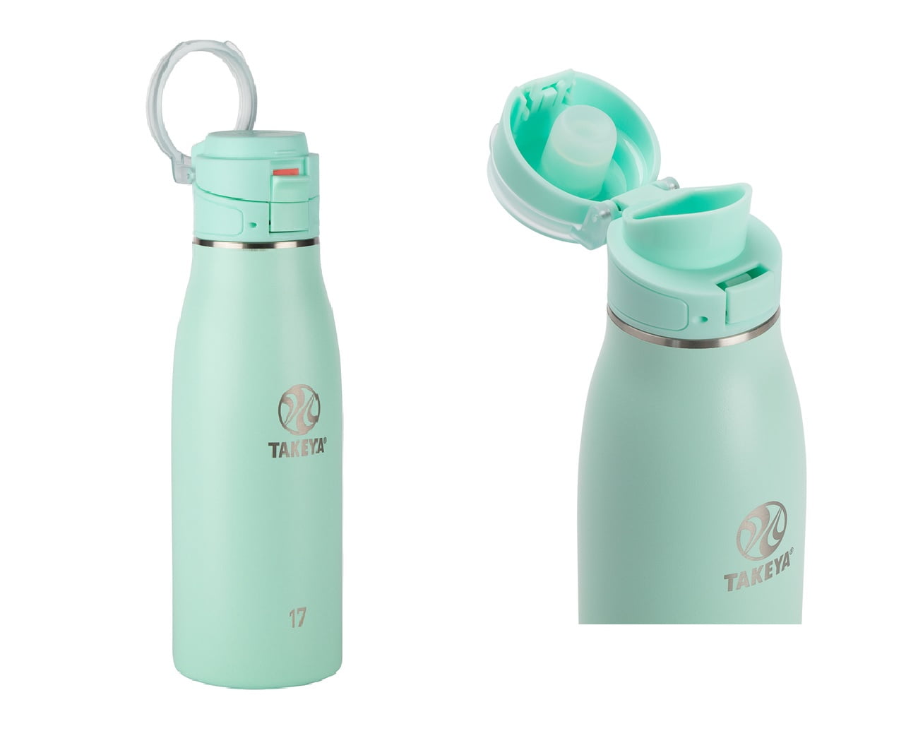 Takeya Traveler 17 oz. Double Wall Water Bottle Aqua