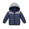 thumbnail image 1 of Chaqueta acolchada con capucha para niñas de 7 a 14 años - Abrigo de invierno ligero con cremallera y bolsillos, 1 of 3