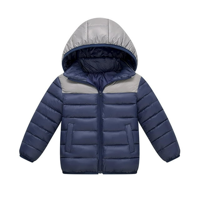 Chaqueta acolchada con capucha para niñas de 7 a 14 años - Abrigo de invierno ligero con cremallera y bolsillos