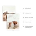 thumbnail image 2 of HAUS AND HUES Highland Cow Art and Farmhouse Wall Decor Cow Wall Art and Farmhouse Prints Unframed, Cow Painting, Cow Prints Wall Art, Farm Pictures Wall Decor, Cow Wall Décor, 2 of 6