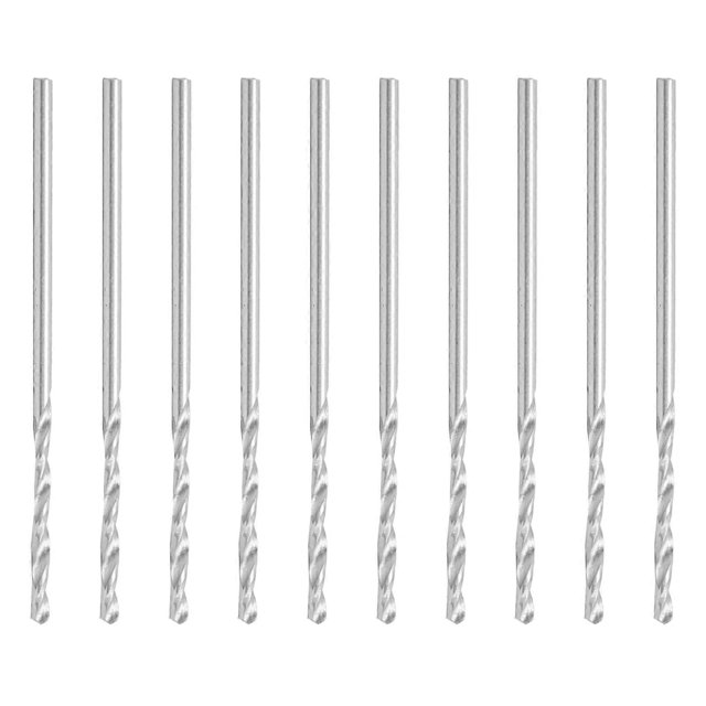 10Pcs Straight Shank Twist Drill Bits for Jewelry Pearl Punch Drilling Machine 1.35mm