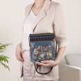 thumbnail image 4 of Hfppkn Elephant Embroidered Boho Hobo Crossbody Bag, Vintage Ethnic Shoulder Purse for Women Travel Use 20x23x4cm, 4 of 7