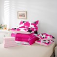 thumbnail image 6 of Manfei Geometric Graffiti 7-Piece Twin Bedding Sets,Modern Abstract Art Bedding Comforter Set,White Pink Black Sheet Sets For Kids,Ultra Soft Home Decor Reversible, 6 of 8