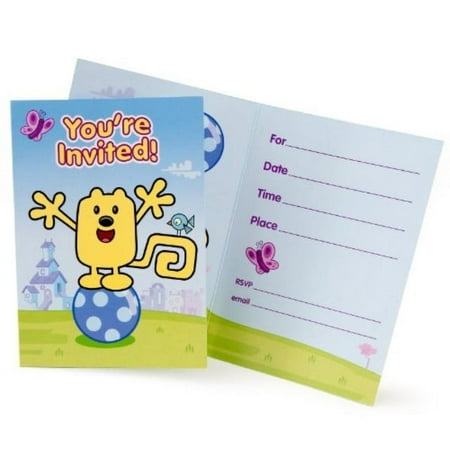 Unique Industries Wow! Wow! Wubbzy! Printed Invitations 8ct