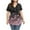 Floral Pink, variant on RYRJJ Women's Plus Size Dressy Tops Wrap Shirt Contrast Lace Short Sleeve Tunic Top V Neck Low Cut Cute Blouse(Black,XL)