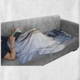 thumbnail image 6 of Nautical Soft Flannel Fleece Blanket, Racing Sailboats in Mediterranean Sea Adventure Winner Sports Freedom Photo Print, Cozy Plush for Indoor and Outdoor Use, 50" x 60", Blue White, by Ambesonne, 6 of 6