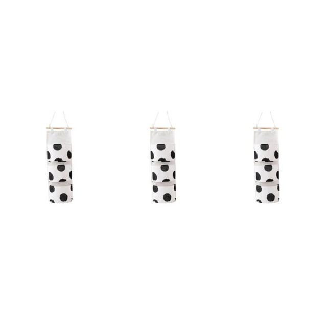Guardoinrt Organize Essentials In Any Room With Convenient Organizer 3 Grids Wall Hanging Organizer Bag Big Dot 3Set