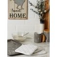thumbnail image 5 of Contemporary Home Living Terry Cotton Kitchen Potholders - 7" - White - Set of 3, 5 of 5