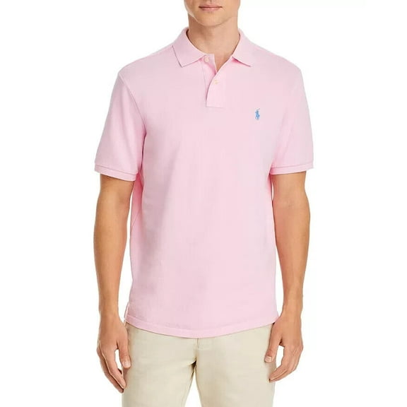 Polo Ralph Lauren Classic Fit Mesh Collar Shirt Small S Pink