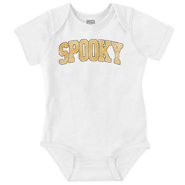 Halloween Spooky Trick or Treat Romper Boys or Girls Infant Baby Brisco Brands NB