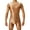 Coffee, variant on sunsanly Men Romper Smooth Glossy Surface Highly Elastic Skinny Short Sleeves Solid Color O Neck Tight Fit Fitness Nightclub Playsuit Slim Fit Top