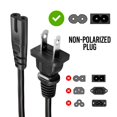thumbnail image 2 of Cable de alimentación BRENDAZ 10 unidades 91 cm de 2 clavijas C7, 2 of 7