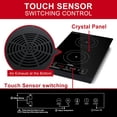 thumbnail image 5 of London Sunshine Double Induction Cooktop Countertop Built-in Vertical Dual Burner,Double Burners Hot Plate Electric Countertop with Sensor Touch,ETL Certified 120V, hared 1800W, 5 of 8