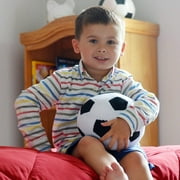 Plush Soccer Balls Fluffy Stuffed Soccer Ball Plush Pillow Soft Plush Soccer Ball Pillow Durable Soccer Ball Stuffed Toy Stuff SoccerBall Gift For Kids Boy Baby 7 L X 7 W X 7 H