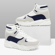 CMR CHAMARIPA Height Increasing Shoes For Men - Shoe Lifts To Increase Height - Men's Suede High Top Sneakers 10 CM / 3.94 Inches