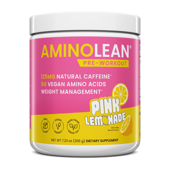 RSP Nutrition AminoLean Pre Workout Powder with BCAAs for Lean Muscle and Weight Management